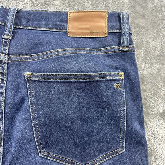 Madewell Jeans Womens 29x26 Blue 9” High-rise Skinny Stretch Denim Pants - Picture 5 of 14